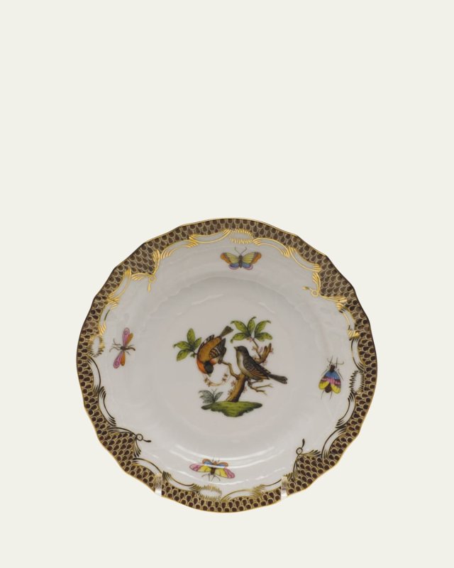 Rothschild Bird Brown Motif 12 Bread & Butter Plate